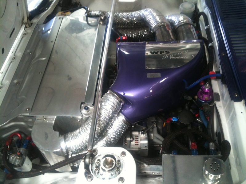under bonnet of WPS RX7 Racing Car