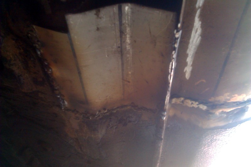 Halfway through 1.6mm galvanised plate!!!