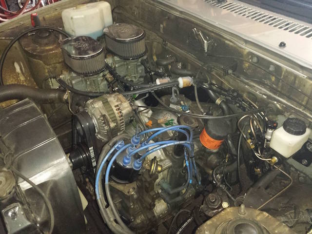 Dual Weber's inside a dirty engine bay