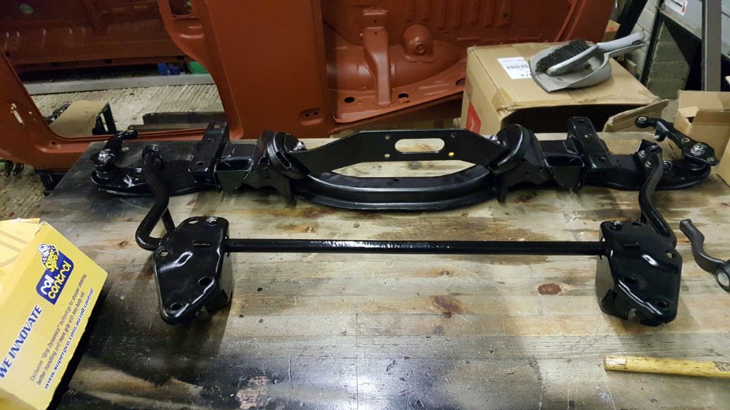 Rebuilt front suspension